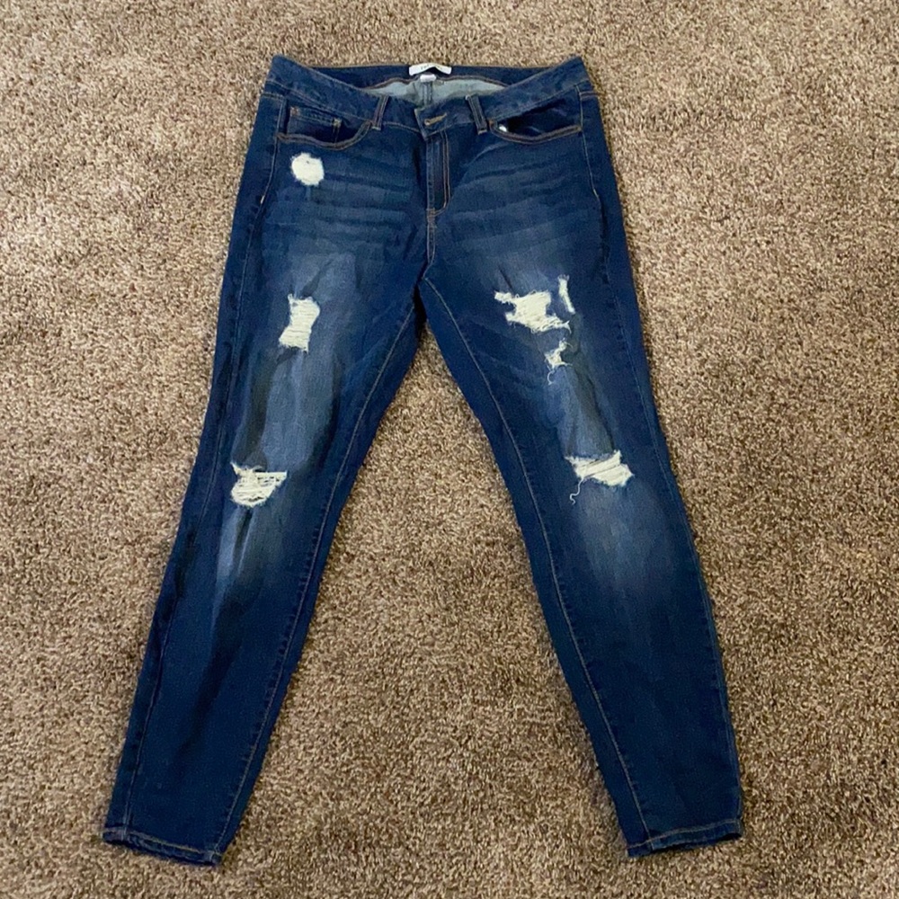Slim Fit Ripped Jeans